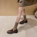 Genuine Leather Vintage Shiny Loafers