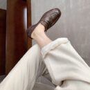 Leather Vintage British-Style Loafers
