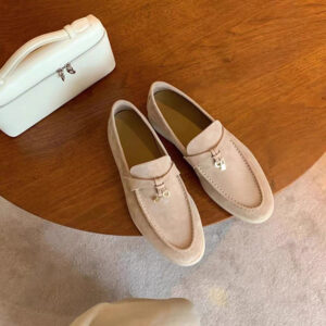 Stylish British-inspired genuine leather suede loafers