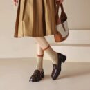 New Vintage Mid-Heel 5CM Height-Boosting Genuine Leather Loafers