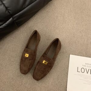 Suede Fashion Loafers Flat Shoes