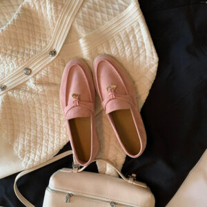 Stylish British-inspired genuine leather suede loafers