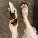 Elegant French-Style High-Heel Sandals