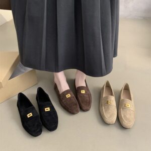 Suede Fashion Loafers Flat Shoes