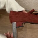 Suede Pointed-Toe T-Strap Chunky Heel Flats Retro Mary Jane Low-Cut Low-Heel Pumps